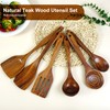 FJNATINH Wooden Kitchen Utensils, Handmade for the Kitchen (Six Piece