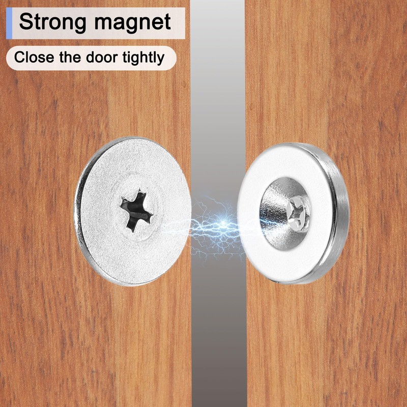 sourcing map 8 Set Cabinet Door Catch, Cabinet Latch Magnetic