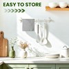 samsto Kitchen Cloths 100% Cotton, Grey Waffle Dish Cloths for