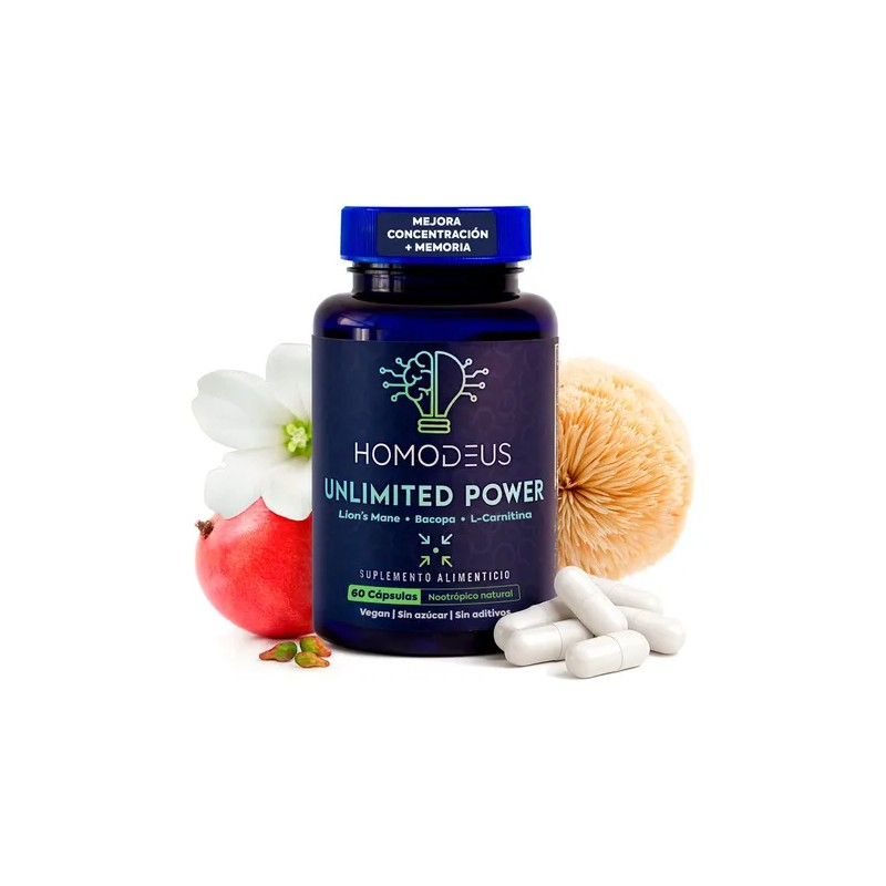 Nootrópico Homodeus Nootropic for Concentration and Memory with Bacopa Monnieri