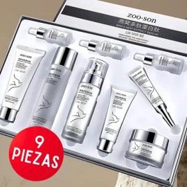 Kit De Cuidado Facial Zooson 9 Pz Skincare. Poros Y Arrugas.                                                                                          