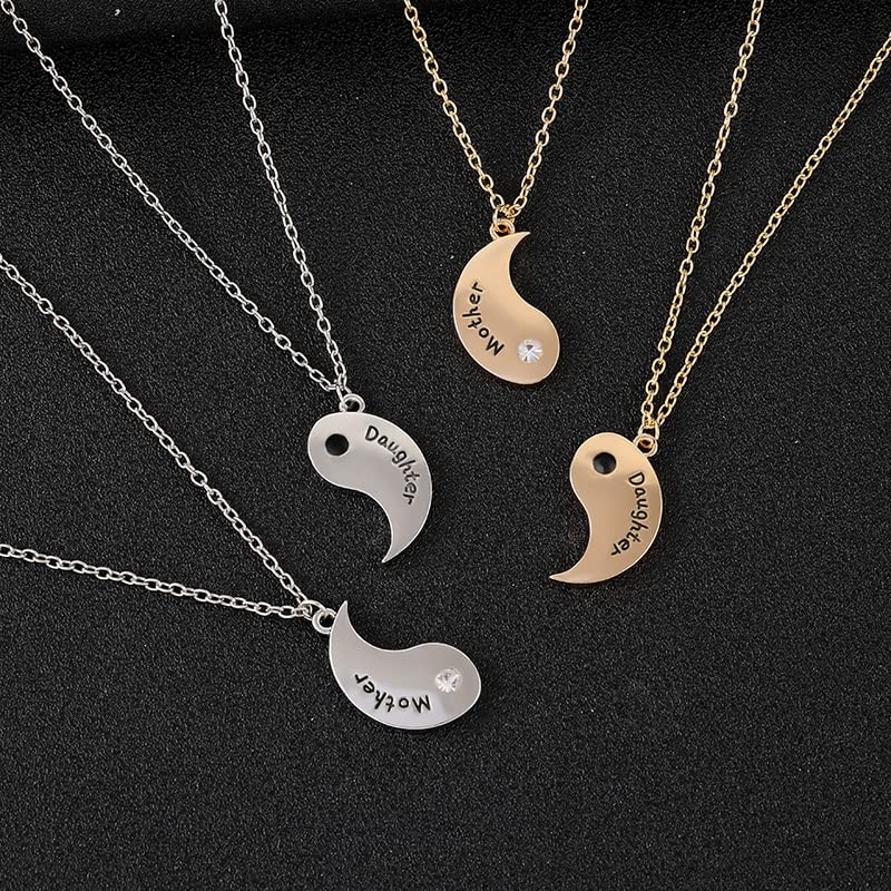 Necklace Gifts for Daughter Mom Yin Yang Pendant Necklaces for