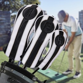 Big Teeth Headcovers Golf Headcovers (1FUT) / Single Piece Golf Wood Cover Set Golf Driver Cover Fairway Wood Utility (1FH)