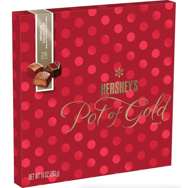 Hershey's Pot of Gold Premium Collection Chocolates, 10 onzas