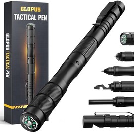 9-in-1 Tactical Pen, Men Gifts for Him Dad Husband Boyfriend for Anniversary Birthday Graduation, Cool Gadgets for Men, Apply to Survival,Camping, Hunting and Hiking