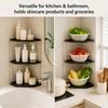 Havnix 3 Tier Kitchen Spice Racks Corner Shelf Organiser Bathroom