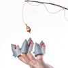 AQKILO Shark Finger Puppet Set, Ocean Animal Puppet Show Theater