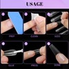 Fingooo Nail Tips, Clear, 240 Pieces, Long, Ultra Thin, Clear,