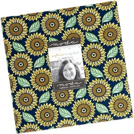 Sunflowers in My Heart Layer Cake®, 42-10" Precut Fabric Quilt Squares by Kate Spain