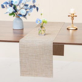 Myir JUN Table Runner, Modern Table Runner, Washable Table Runner, Outdoor Heat-Insulated PVC for Homes, Restaurants, Hotels etc. 30 x 140 cm (Yellow)