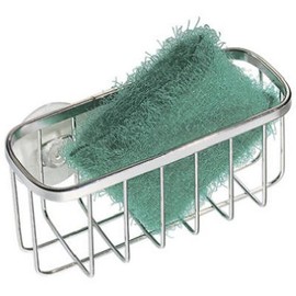 Interdesign Suction Sink Center 18/8 Stainless Steel 5-3/4" X 2-1/4" X 2-1/2"