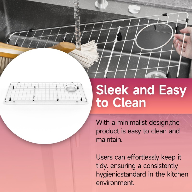 DPZM 28-1/4" x 14-1/4" x 1-1/4" Stainless Steel Sink Rack