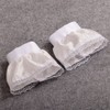 BLESSUME Victorian Lace Jabot with Cuffs, Little White Jabot Cuffs