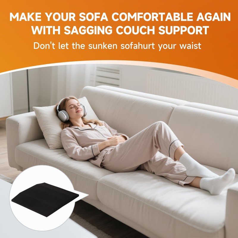 Langierspur 20"x20"Couch Cushion Support for Sagging Seat, Trapezoid 40D High
