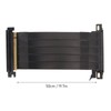PCIE 4.0 X16 Riser Cable High Speed Flexible Double Sided