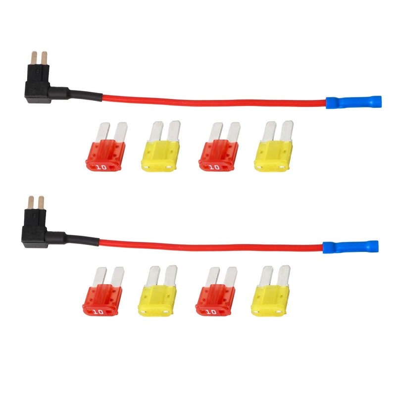 Micro2 Blade Fuse Holder Fuse with 10A, 20A - Tap