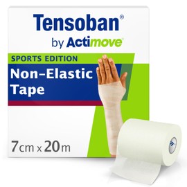 Tensoban by Actimove Sports Edition Underwrap Bandage, Protective Barrier Under Sports Tapes, 7 cm x 20 m, White