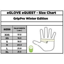 eGlove eQUEST GripPro Winter Edition - Thermal lined horse riding gloves - Touchscreen Friendly! (Grey, Medium)