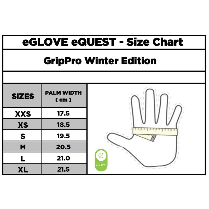 eGlove eQUEST GripPro Winter Edition - Thermal lined horse riding