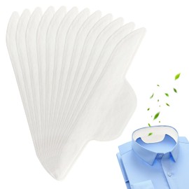 Collar Sweat Pads for Women & Men [50Pcs] – Disposable Shirt Neck Protectors, Extra Adhesive, Hyperhidrosis Protection, Non Visible & Comfortable (1 Pack)