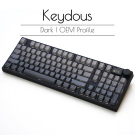 NJ98 Wireless Custom Mechanical Keyboard with Screen Knob 96% Hot Swappable RGB Keyboard Mac Windows (Dark, Steel Plate - Box Taro Ice Cream Pro)