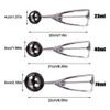 Cookie Scoop Set,3 PCS Stainless Steel Ice Cream Scoop,Ice Cream