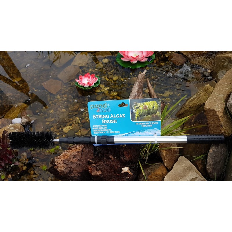 Water Garden Koi Fish Pond Cleaning Brush with 70" (1.7m)