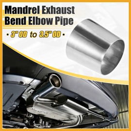 Partuto Car Mandrel Exhaust Bend Elbow Pipe 304 Stainless Steel Concentric Reducer 3" OD to 3.5" OD 2pcs Replacement