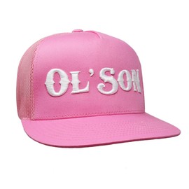Rodeo Time Dale Brisby Ol' Son Direct Stitch Adjustable Snapback Hat (US, Alpha, One Size, Original Pink)