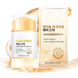 Retinol Firming Serum Stick - Retinol Serum Stick,Retinol Cream Stick For Neck,Firming Neck Cream with Rollers for Sagging Skin, Reduces Wrinkles & Lines, Improves Skin Elasticity