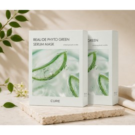 Kim Jeong-moon Aloe [Kim Jeong-moon Aloe] Phyto Green Serum Mask Pack 10 sheets, 2 packs of 10 / [김정문알로에] 피토그린 세럼 마스크팩 10매, 2개 10개입