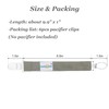 BabyGoal - Juego de 3 pinzas de plástico para chupete