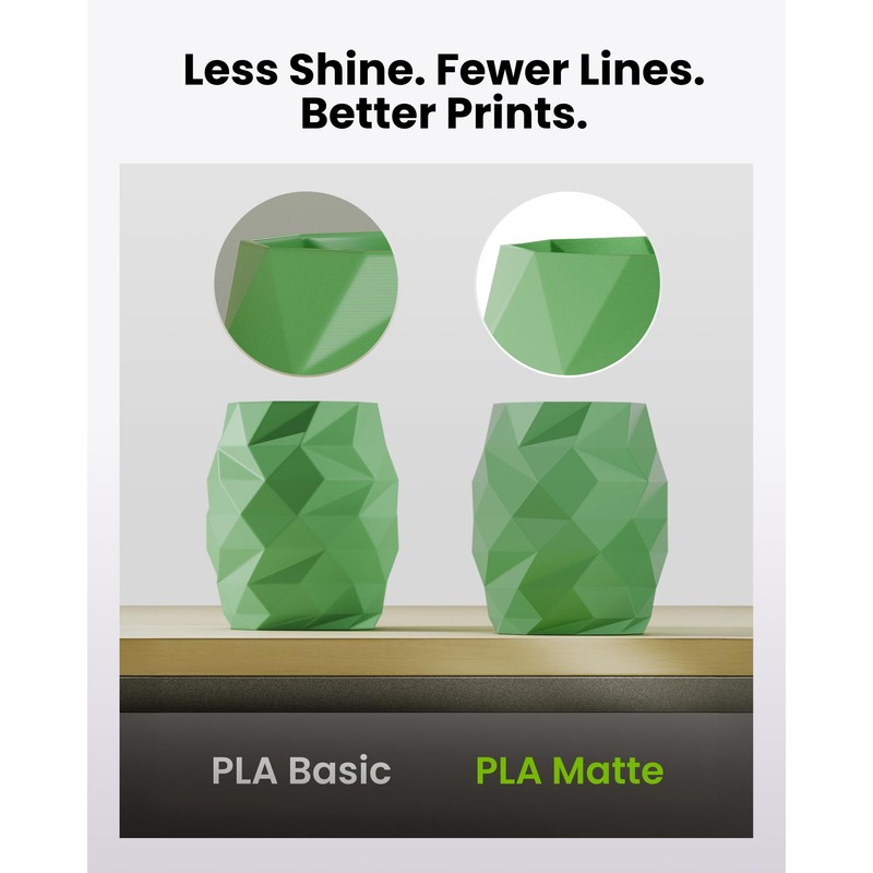 MarsWork Matte PLA Refill Filament 1kg (2.2lbs) for Reusable Spools,