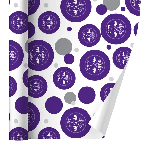 GRAPHICS & MORE Happy Camper with Campfire Premium Gift Wrap