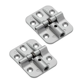 Gedotec Folding Door Hinge Made of Metal, Butterfly, Cabinet Hinge Grey, Pack of 2, Furniture Hinges, Perfect for Folding Sliding Doors, Automatic Locking in Open Position