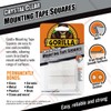 Gorilla Mounting Tape Squares Crystal Clear (1 Pack)