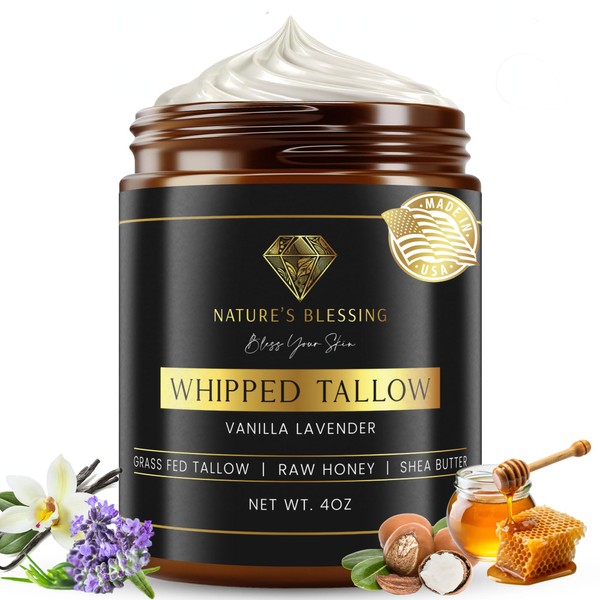 Nature's Blessing Anti-Aging Beef Tallow Cream for Fine Lines &