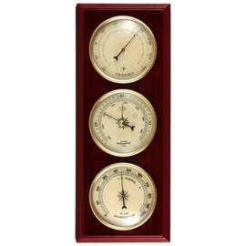 Ambient Weather YG315 Cherry Finish Dial Traditional Weather Station