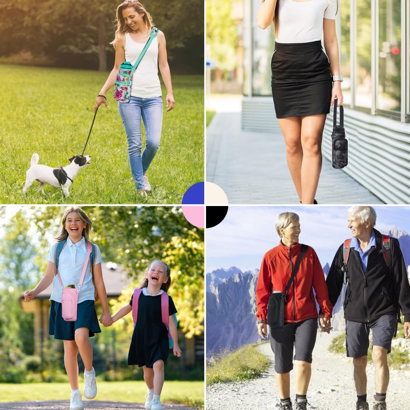 Water Bottle Carrier Bag, 25oz 32oz Crossbody Water Bottle Holder