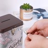 I-TOTAL® Funny Money Box with Padlock and Keys, Metal Money