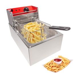 ALDKitchen Electric Deep Fryer | 1 & 2 Baskets | Frying Machine (1-Basket (6 L))