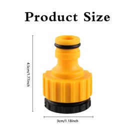 6 Pcs Tap Connector for Hose Pipe, Universal Hose Pipe Tap Hose Connector, Threaded Brass Adapter for Outdoor Garden & Kitchen Taps | Leak-Proof