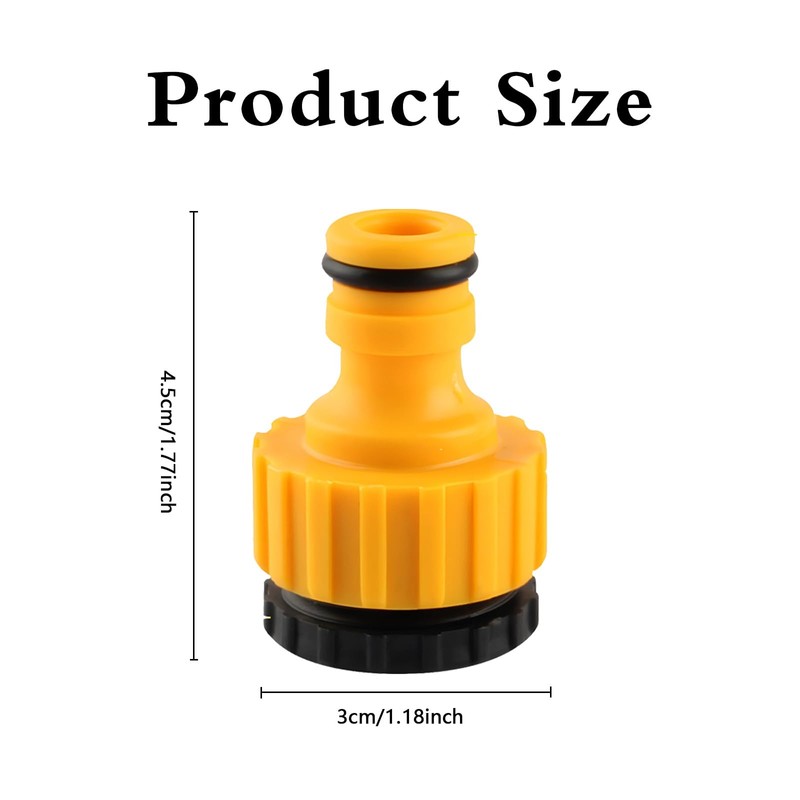 6 Pcs Tap Connector for Hose Pipe, Universal Hose Pipe