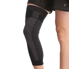 Générique Kompressionsmanschette – Linderung von Schmerzen und Verletzungen am Knie – Arthrose, rissige Meniskus, Kreuzband, Wischtuch – Multisport M, Schwarz , Medium