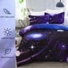 Galaxy Duvet Cover Set Reversible Sky Universe Moon Printed Bedding