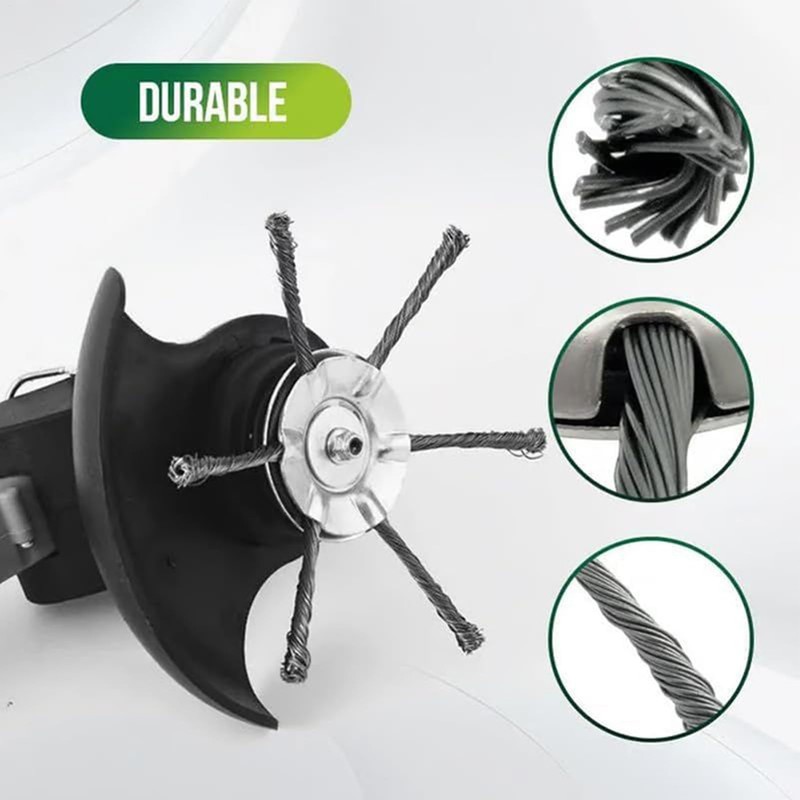 Steel Wire Grass Trimmer Head,6 Inch Wacker Cutter Replacement |