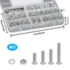 1200 Piece M3 Screw Set, Screw Set, Pan Head Screws