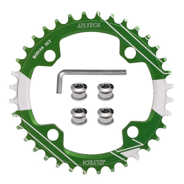 JZLTECH 104 BCD Bike Chainring: 32T Round Narrow Wide Chainring,