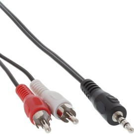 InLine RCA/Audio Jack Cable 2x RCA Male to 3.5 mm Jack Male 3 m