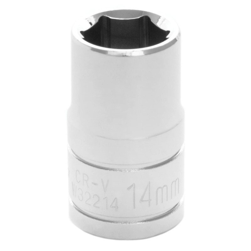 Performance Tool W32214 1/2 Drive 14mm 6Point Socket, 1 Pack